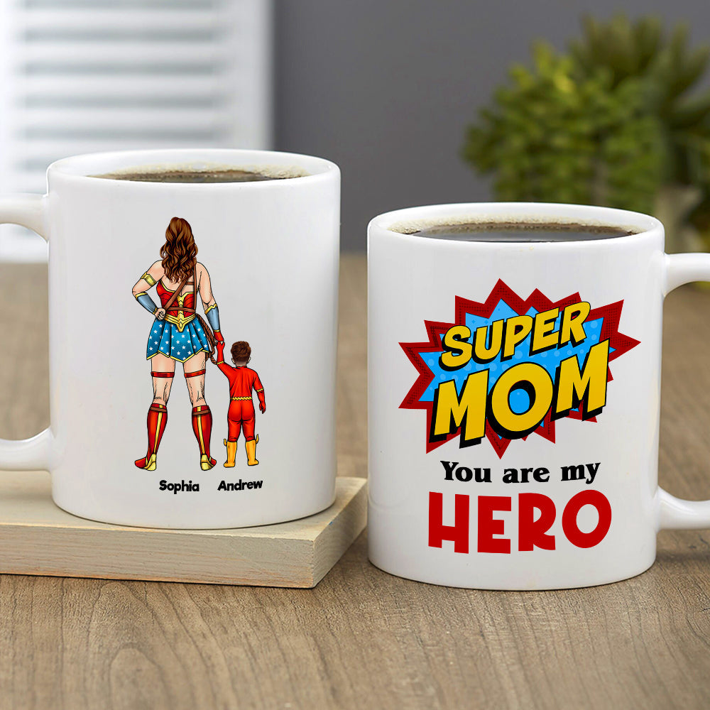 Super Dad Personalized Coffee Mug - Father's Day Gift Coffee Mug PopCulturePrints