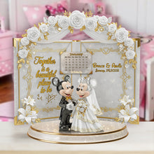 Load image into Gallery viewer, Together Is a Beautiful Place to Be - Personalized Forever Love Acrylic Plaque for Couples Shaped Plaques PopCulturePrints
