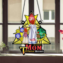 Load image into Gallery viewer, “The Legend of Mom - A Tribute to Heroes” - Personalized Window Hanging Suncatcher Ornament - Gift for Moms, Grandmas, and More! Ornament PopCulturePrints
