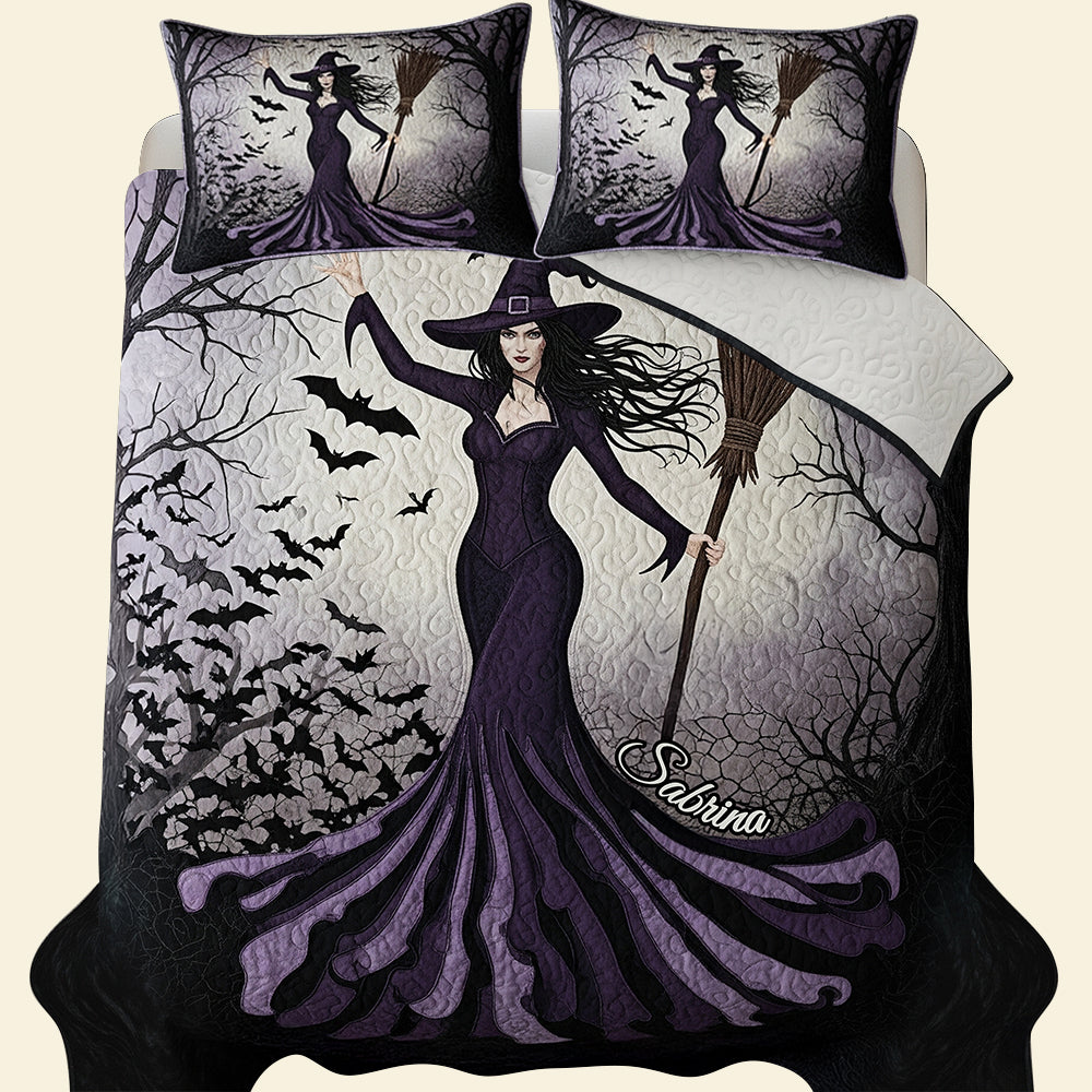 Enchanting Elegance: Powerful Quilt Bed Set - Personalized Gift for Fantasy Lovers Blanket PopCulturePrints