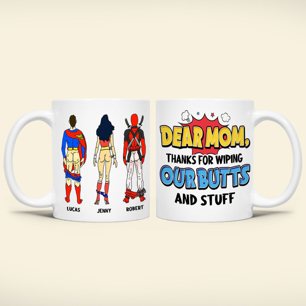 Funny Personalized Superhero Mug for Mom - Unique Mother's Day Gift Coffee Mug PopCulturePrints