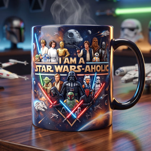 Embrace the Force with Every Sip - Universe Magic Coffee Mug, Personalized Custom Gift for Star Wars Fans Coffee Mug PopCulturePrints