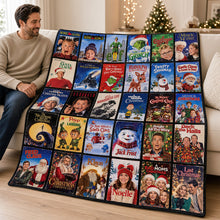 Load image into Gallery viewer, Classic Christmas Movie Memories Blanket - Personalized Gifts to Cherish the Holiday Spirit
