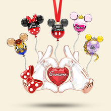 Load image into Gallery viewer, “Grandma, You’re Our Fairytale Hero!” - Personalized Fairytale Balloon Grandma Ornament - Unique Gift for Grandma Ornament PopCulturePrints
