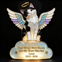 Load image into Gallery viewer, Your Wings Were Ready, But My Heart Was Not - Custom Pet Angel Memorial Light Box Light Box PopCulturePrints
