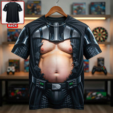 Load image into Gallery viewer, Embrace Your Dark Side in Style - Dark Space Armor Funny 3D Shirt - Personalized Gift for All Occasions AOP Products PopCulturePrints
