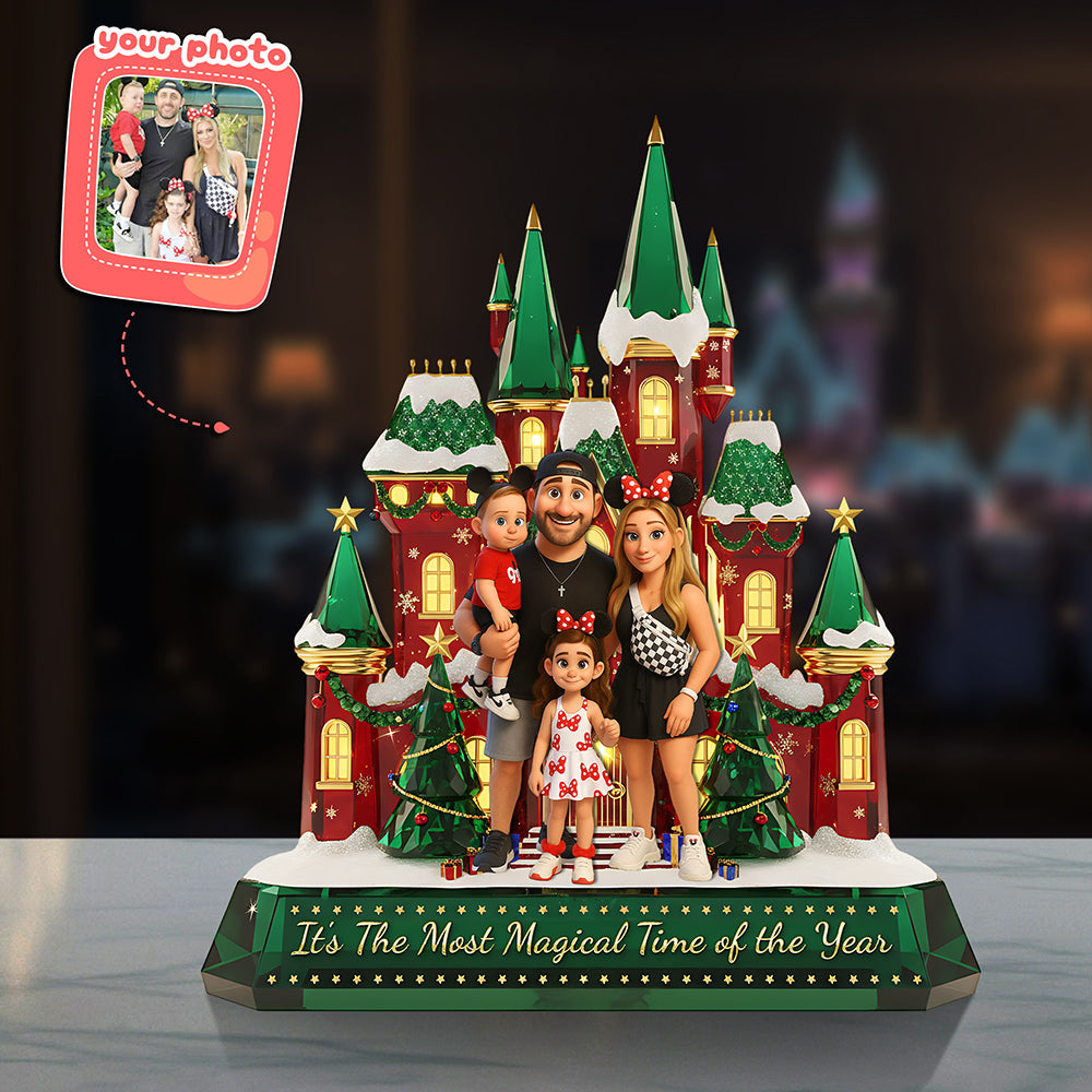 Create Magical Memories This Christmas - Personalized Family Custom Photo Acrylic Plaque Shaped Plaques PopCulturePrints