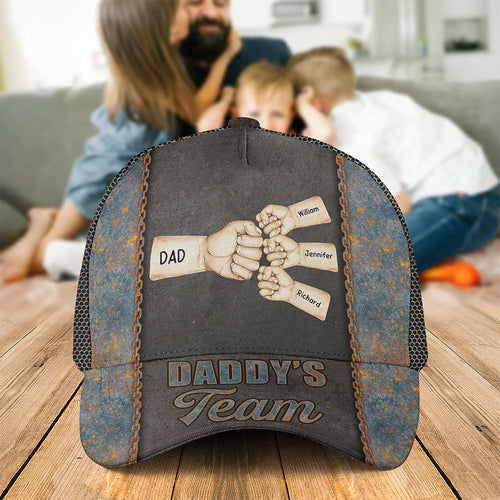 “Dad: The Ultimate Team Player” - Personalized Classic Cap - Gift for Dad, Grandpa, and Father Figures Caps PopCulturePrints