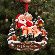 Load image into Gallery viewer, Love That Lasts - Personalized Christmas Ornament for Couples
