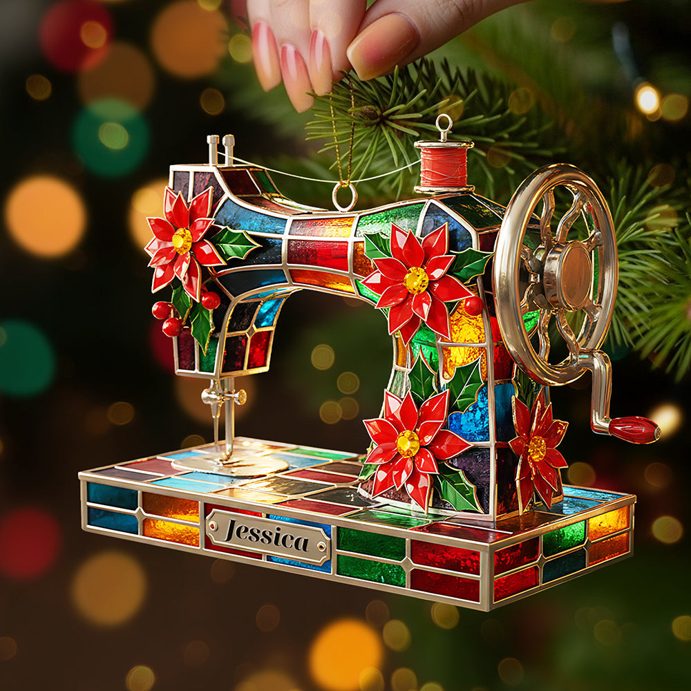 Sewing Lovers' Delight: Personalized Christmas Ornament Ornament PopCulturePrints