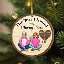 Load image into Gallery viewer, Personalized Romantic Christmas Ornament for Couples - Valentine&#39;s Day Gifts Ornament PopCulturePrints
