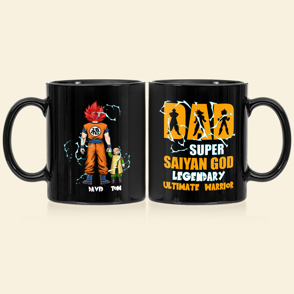 Personalized Super Saiyan Dad Coffee Mug Coffee Mug PopCulturePrints