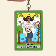 Load image into Gallery viewer, Personalized Couple Keychain - The Lovers Keychains PopCulturePrints
