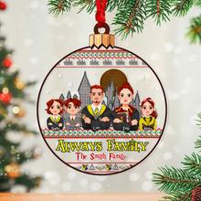 Load image into Gallery viewer, Personalized Christmas Family Ornament - Magical Theme
