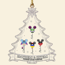 Load image into Gallery viewer, Our Family Bond Christmas Ornament - Personalized Gift for Siblings Ornament PopCulturePrints
