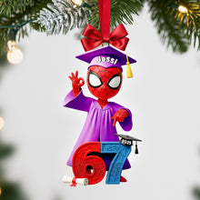 Load image into Gallery viewer, "Celebrate Achievements with a Smile!" - Cute Buddy Graduate Ornament - Personalized Gift for Graduation Ornament PopCulturePrints
