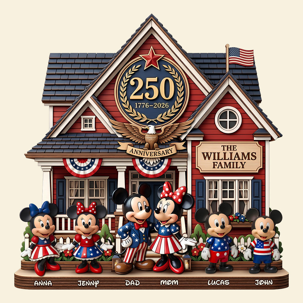 'Celebrate 250 Years of Family Heritage with Personalized Charm' - Custom Wood Sign Gift for Families, Friends, and Loved Ones Wood Sign PopCulturePrints