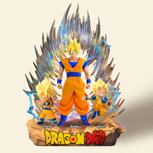 Load image into Gallery viewer, &quot;Unleash the Power of Love - Dragon Dad Plaque, Personalized Gift for Dads and Grandpas&quot; Shaped Plaques PopCulturePrints
