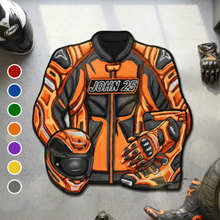 Load image into Gallery viewer, &quot;Rev Up Your Home!&quot; - Biker Custom Shape Doormat - Personalized Gifts for Bikers Doormat PopCulturePrints
