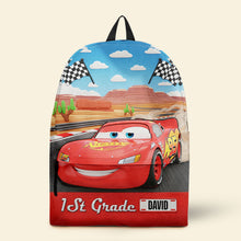 Load image into Gallery viewer, “Zoom into School with Style!” - Cute Back To School Backpack - Personalized Gifts for Kids Backpack PopCulturePrints
