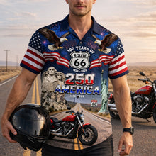 Load image into Gallery viewer, Reflect Your Patriotism with Pride - Proud American Motorcycle Hawaiian Shirt - Custom Photo Gifts for Bikers Hawaiian Shirts PopCulturePrints
