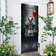 Load image into Gallery viewer, Welcome to My Nightmare - Personalized Horror Character Door Cover Door Covers PopCulturePrints
