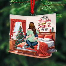 Load image into Gallery viewer, Personalized Naughty Christmas Ornament - Fun Valentine&#39;s Day Gifts for Couples Ornament PopCulturePrints
