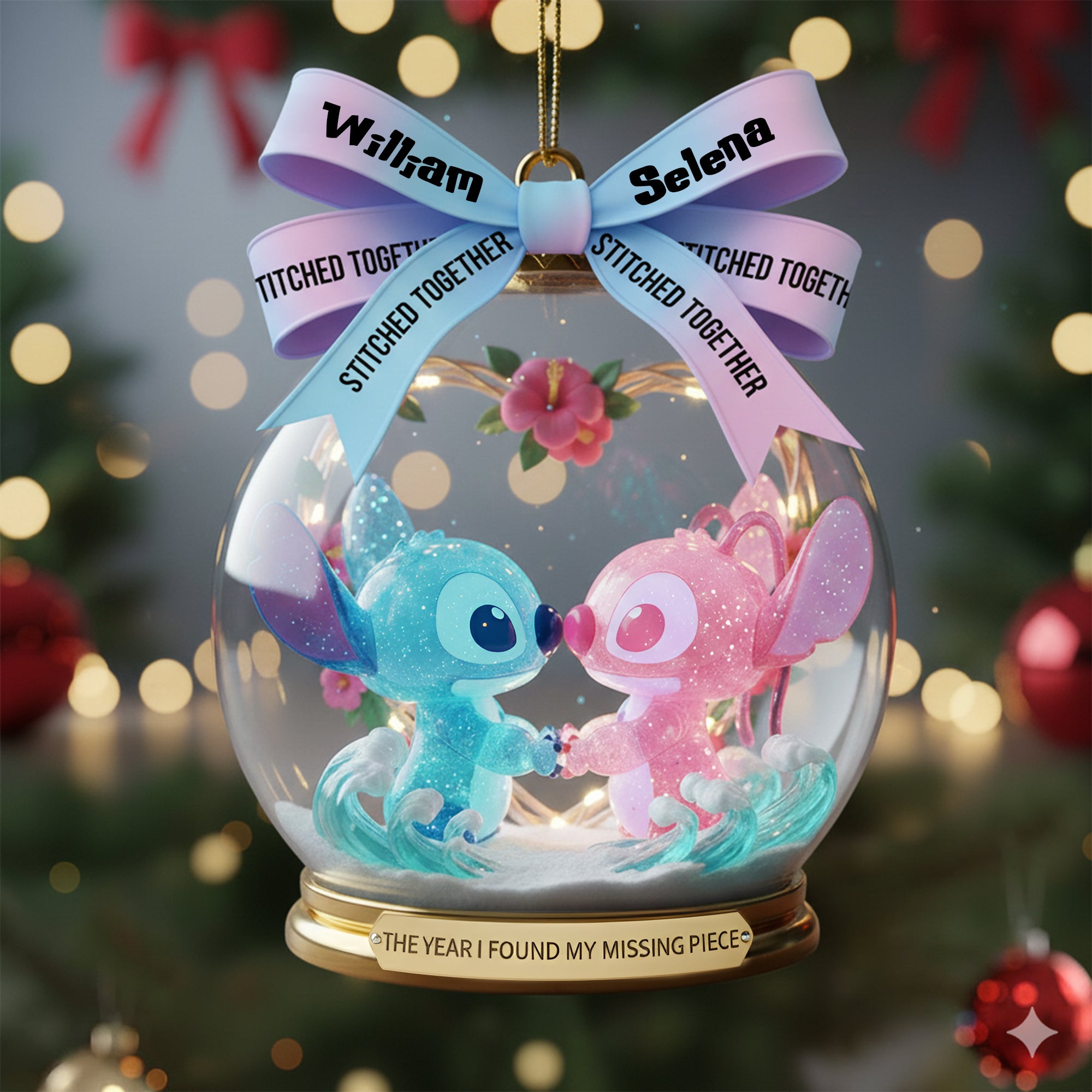 Special Love From Grandkids Ornament - A Personalized Gift for Grandma Ornament PopCulturePrints