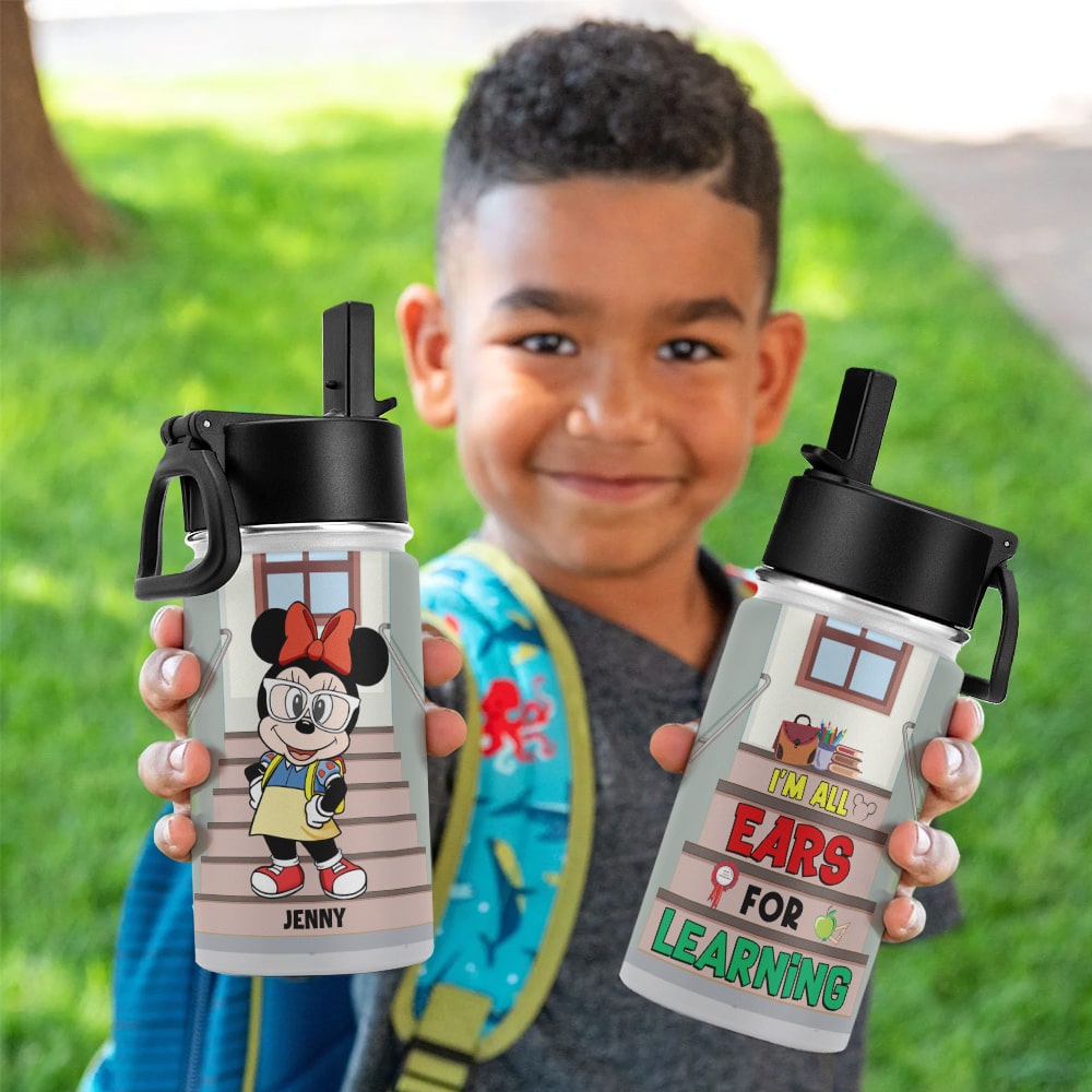 Personalized Kid's Tumbler - All Ears for Learning Theme Kid Tumbler PopCulturePrints