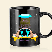 Load image into Gallery viewer, Personalized Couple Mug - Get In Loser, We Are Doing Love Job Coffee Mug PopCulturePrints
