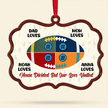 Load image into Gallery viewer, Custom Family Christmas Ornament - Personalized American Football Team Design Ornament PopCulturePrints
