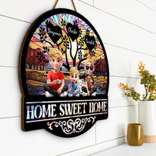 Load image into Gallery viewer, Home Sweet Home Family - Personalized Custom Shaped Wood Sign for Every Family Member Wood Shaped Sign PopCulturePrints
