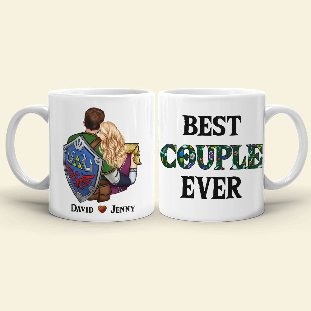 Personalized Best Couple Ever Coffee Mug | Romantic Valentine's Day Gifts Coffee Mug PopCulturePrints