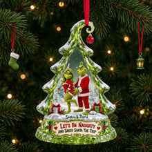 Load image into Gallery viewer, Let's Be Naughty - Playful Couple Ornament - Personalized Christmas Gift
