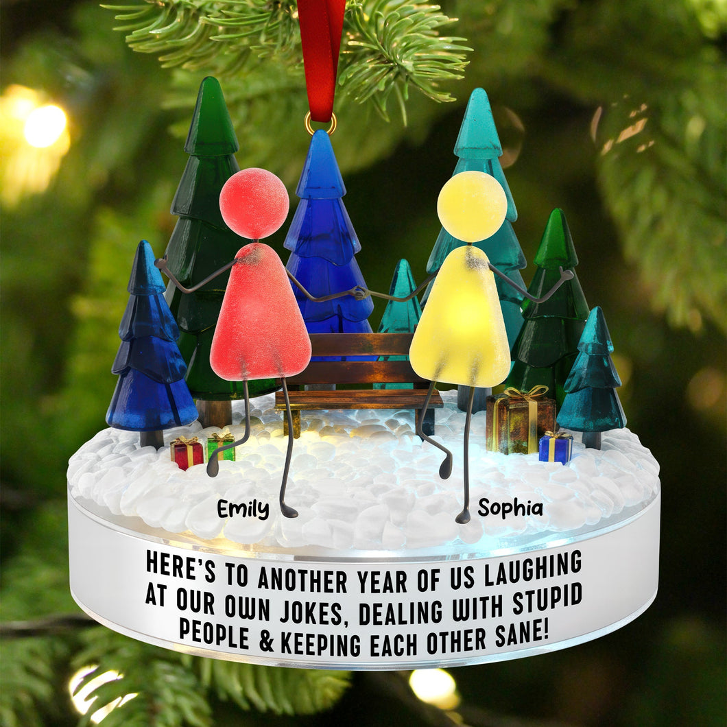 Sea Glass Friendship Ornament | Personalized Christmas Gifts for Besties Ornament PopCulturePrints