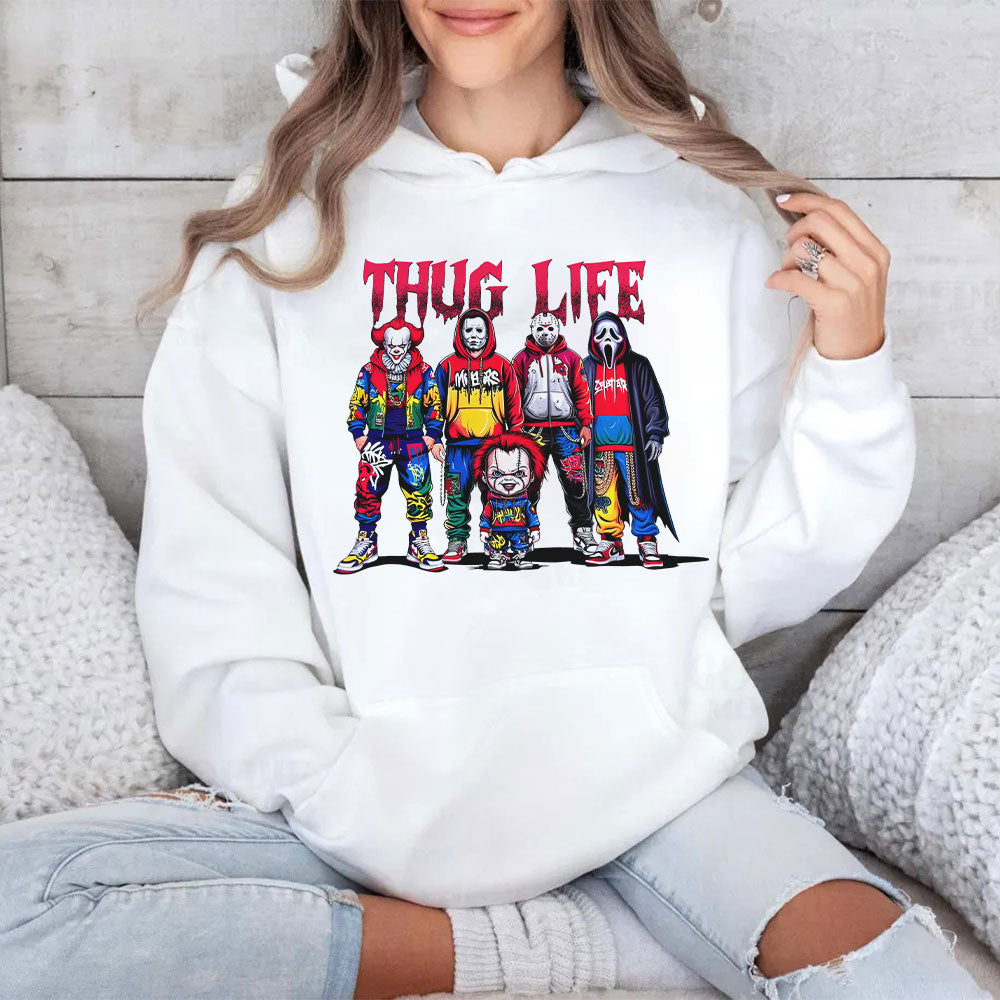 Thug Life Horror Characters T-Shirt For Halloween