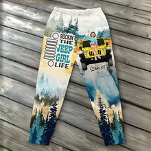 Load image into Gallery viewer, Personalized Jeep Girl Life 3D Sweatpants Shorts and Pants PopCulturePrints

