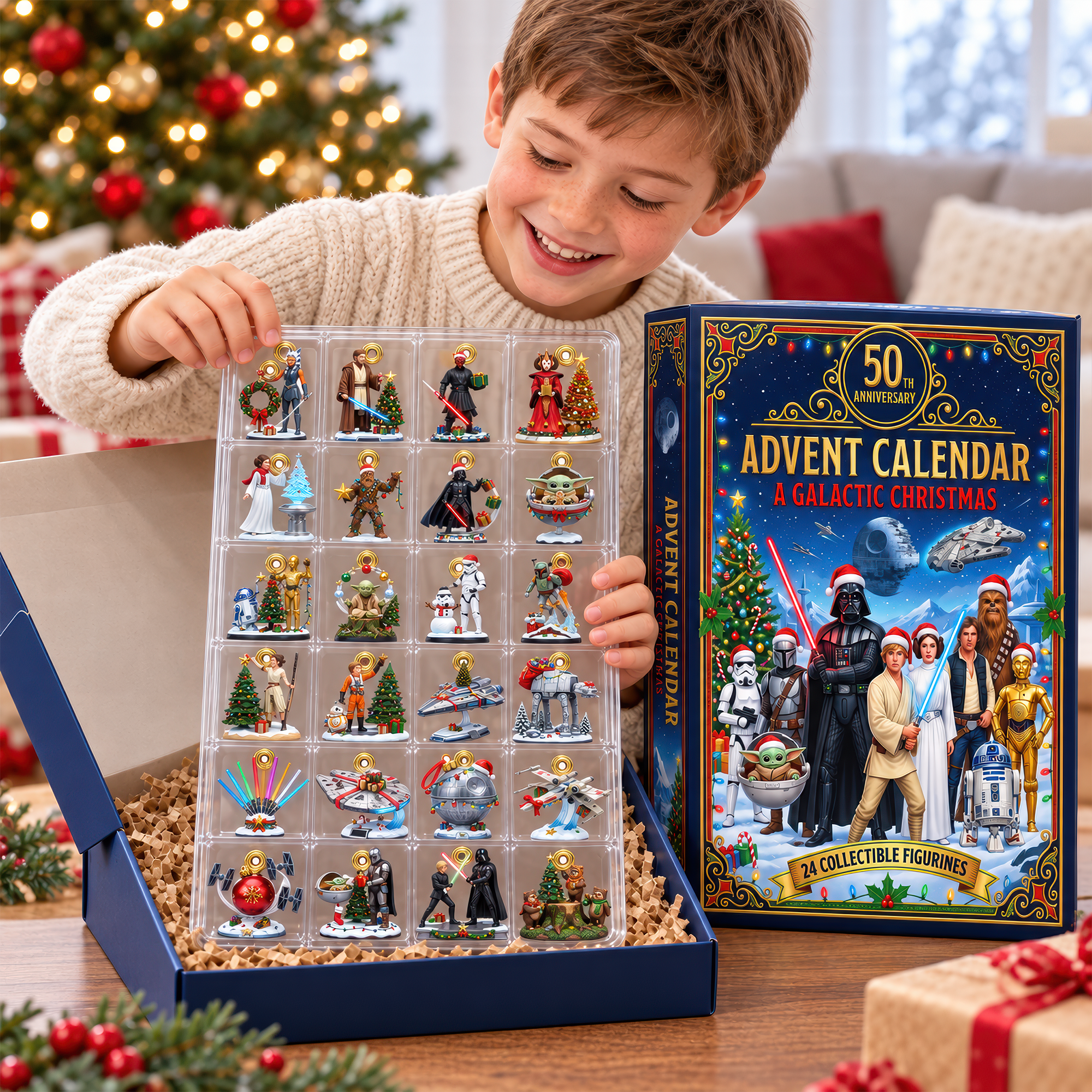 Celebrate the Season with a Galactic Touch - Advent Calendar Blind Box - Personalized Christmas Gifts Advent Calendar PopCulturePrints