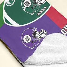 Load image into Gallery viewer, Custom Family Blanket for American Football Lovers Blanket PopCulturePrints
