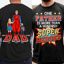Load image into Gallery viewer, Super Dad Shirt - A Personalized Gift for Dads, Grandpas, and Every Superhero Father Shirts PopCulturePrints
