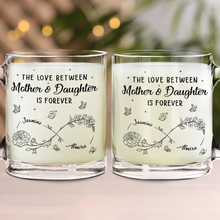 Load image into Gallery viewer, Mother &amp; Daughter Forever Linked Together - Personalized Glass Mug Glass Mug PopCulturePrints
