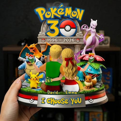 I Choose You! - Personalized Couple Acrylic Plaque Shaped Plaques PopCulturePrints