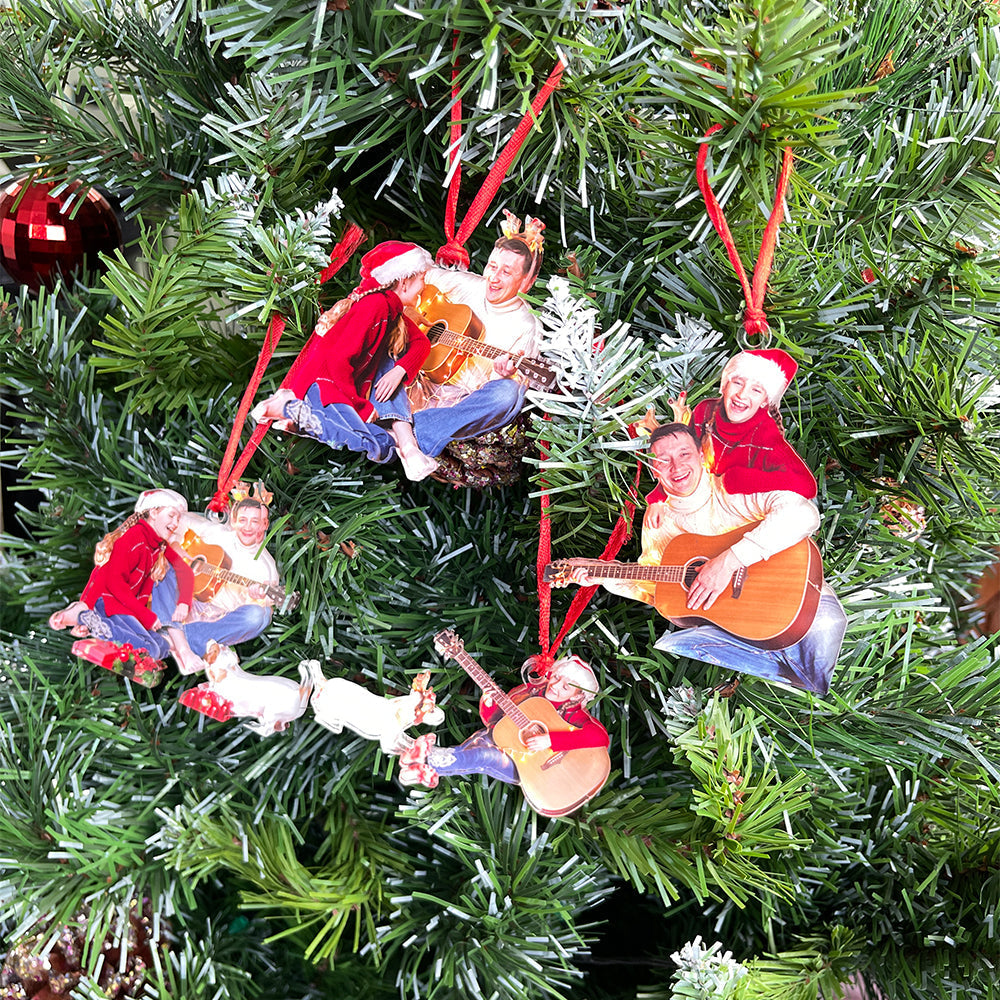 Personalized Guitar Player Photo Ornament Ornament PopCulturePrints