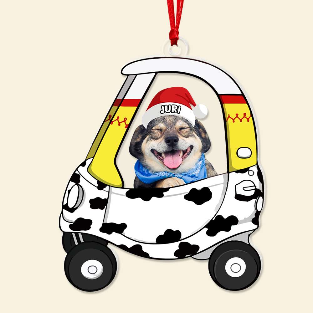 Personalized Christmas Acrylic Ornament for Pet Lovers Ornament PopCulturePrints