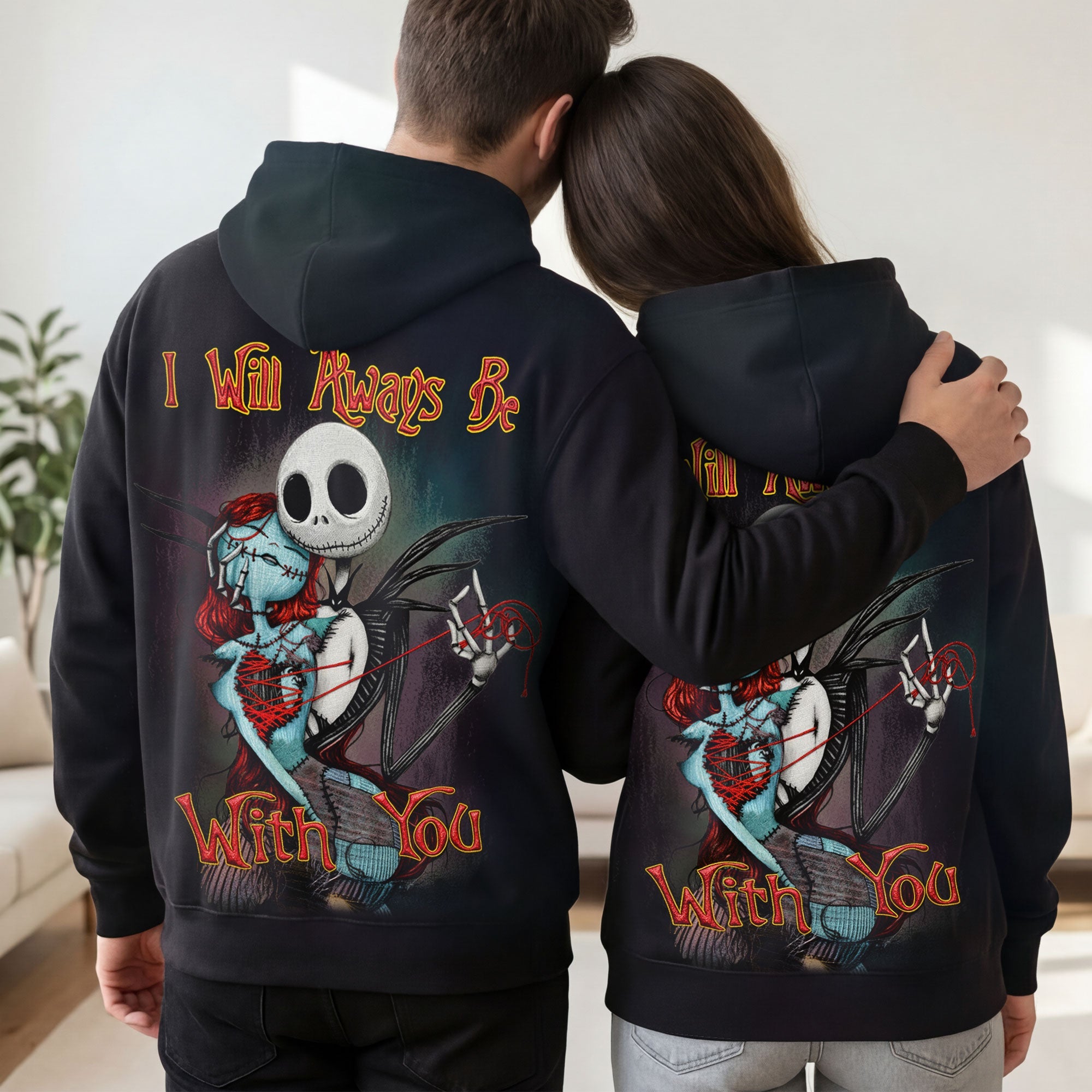 "I Will Always Be With You" - Romantic Couple 3D Shirt - Personalized Gifts for Couples AOP Products PopCulturePrints