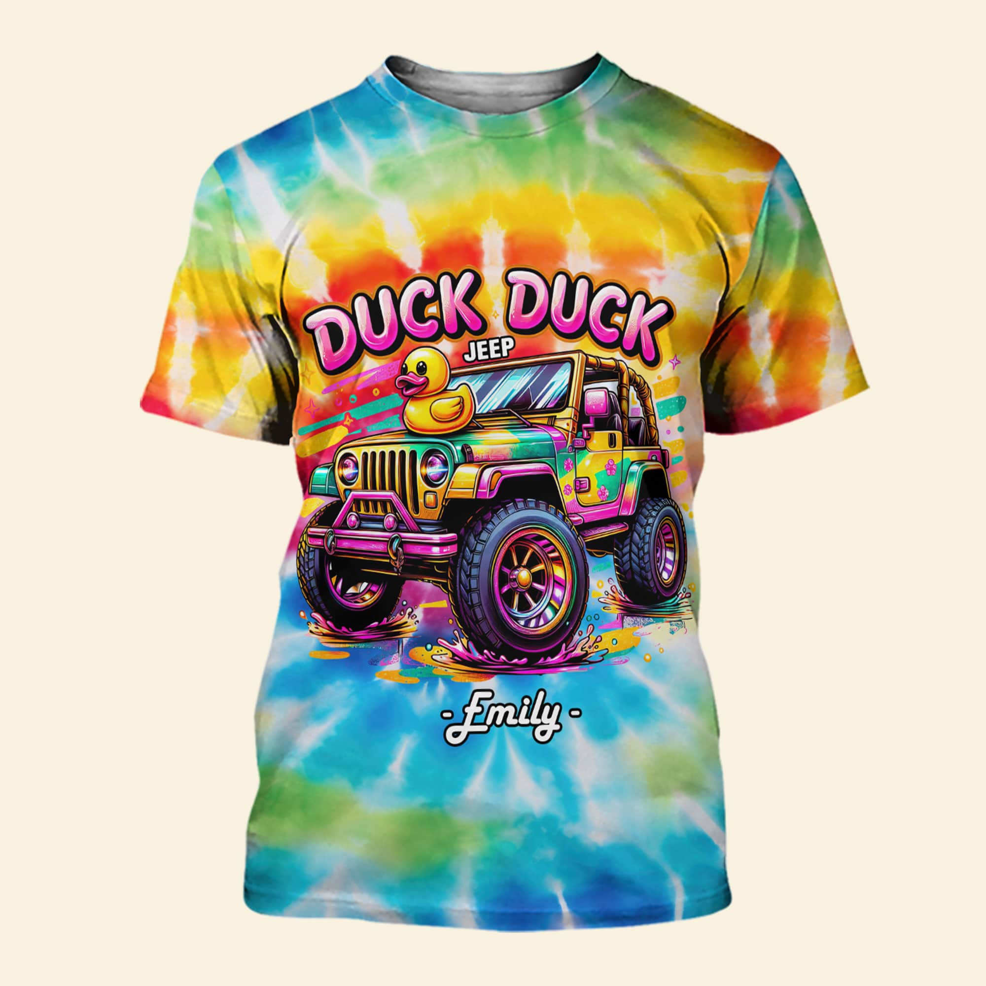 Personalized Duck Duck Off-road Adventure Shirt - Custom Name