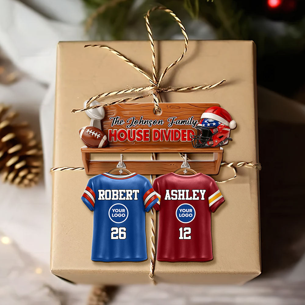 House Divided Family Ornament - A Personalized Touch for Family Unity Ornament PopCulturePrints