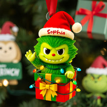 Load image into Gallery viewer, Bring Joy to Your Tree - Santa’s Little Ornament Personalized Christmas Gifts Ornament PopCulturePrints
