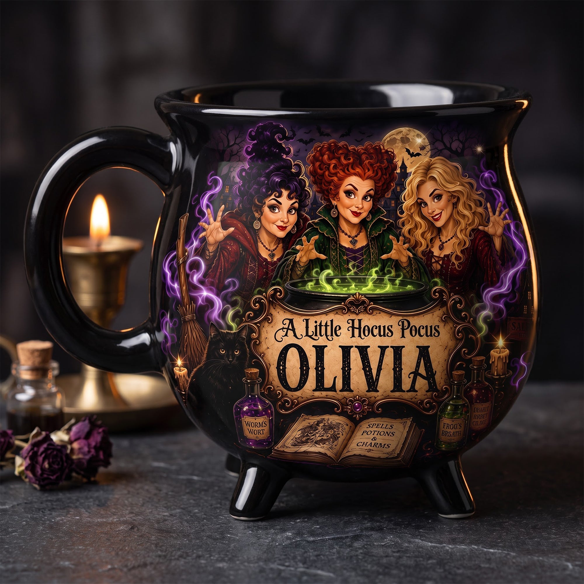 Enchanting Dark Fantasy Cauldron Mug - Personalized Gift for Friends Cauldron Mug PopCulturePrints