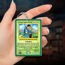 Load image into Gallery viewer, Personalized 5th Anniversary Acrylic Keychain for Couples Keychains PopCulturePrints
